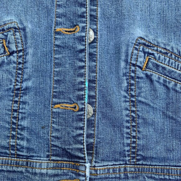 Ralph Lauren Polo Denim Cropped Jean Jacket Sz S - Picture 11 of 11